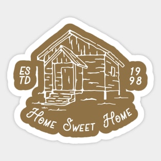 Home Sweet Home Vintage Cabin Sticker